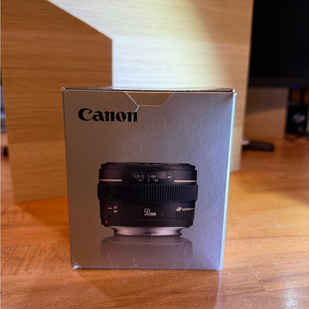 Canon 50mm Lens - Black and Silver